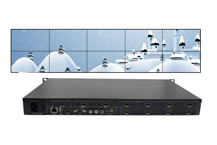 LINK-MI LM-TV10 HDMI+VGA+AV+USB LED/LCD 2x5 Video Wall Controller Support 180 Degree Rotation